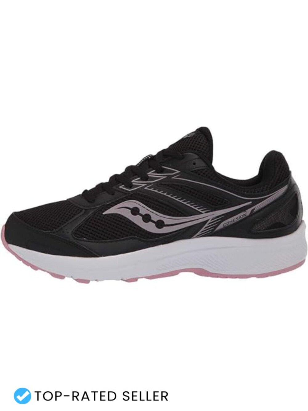 Women's Cohesion 14 Road Running Sneakers Mesh Cushioned Lace-Up Athletic Shoes